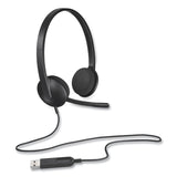 Logitech® H340 Binaural Over The Head Corded Headset, Black (LOG981000507) Each
