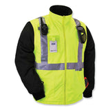 ergodyne® GloWear 8287 Class 2 Hi-Vis Jacket with Removable Sleeves, X-Large, Lime, Ships in 1-3 Business Days (EGO25495) Each