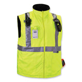 ergodyne® GloWear 8287 Class 2 Hi-Vis Jacket with Removable Sleeves, X-Large, Lime, Ships in 1-3 Business Days (EGO25495) Each