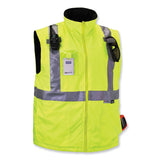 ergodyne® GloWear 8287 Class 2 Hi-Vis Jacket with Removable Sleeves, 2X-Large, Lime, Ships in 1-3 Business Days (EGO25496) Each