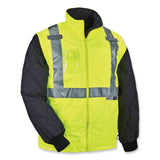 ergodyne® GloWear 8287 Class 2 Hi-Vis Jacket with Removable Sleeves, 2X-Large, Lime, Ships in 1-3 Business Days (EGO25496) Each