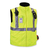 ergodyne® GloWear 8287 Class 2 Hi-Vis Jacket with Removable Sleeves, 3X-Large, Lime, Ships in 1-3 Business Days (EGO25497) Each