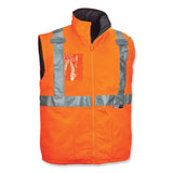 ergodyne® GloWear 8287 Class 2 Hi-Vis Jacket with Removable Sleeves, 4X-Large, Orange, Ships in 1-3 Business Days (EGO25518) Each