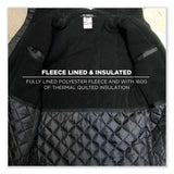 ergodyne® GloWear 8384 Class 3 Hi-Vis Quilted Thermal Parka, Small, Lime, Ships in 1-3 Business Days (EGO25562) Each