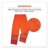 ergodyne® GloWear 8916 Class E Lightweight Hi-Vis Rain Pants, Small, Orange, Ships in 1-3 Business Days (EGO25442) Each