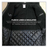 ergodyne® GloWear 8384 Class 3 Hi-Vis Quilted Thermal Parka, X-Large, Lime, Ships in 1-3 Business Days (EGO25565) Each