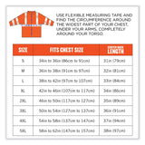 ergodyne® GloWear 8384 Class 3 Hi-Vis Quilted Thermal Parka, Small, Orange, Ships in 1-3 Business Days (EGO25572) Each