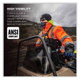 ergodyne® GloWear 8384 Class 3 Hi-Vis Quilted Thermal Parka, X-Large, Orange, Ships in 1-3 Business Days (EGO25575) Each