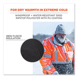 ergodyne® GloWear 8381 Class 3 Hi-Vis 4-in-1 Quilted Bomber Jacket, Lime, Small, Ships in 1-3 Business Days (EGO25592) Each