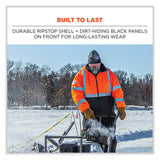 ergodyne® GloWear 8381 Class 3 Hi-Vis 4-in-1 Quilted Bomber Jacket, Lime, Small, Ships in 1-3 Business Days (EGO25592) Each