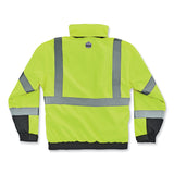 ergodyne® GloWear 8381 Class 3 Hi-Vis 4-in-1 Quilted Bomber Jacket, Lime, Large, Ships in 1-3 Business Days (EGO25594) Each