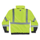 ergodyne® GloWear 8381 Class 3 Hi-Vis 4-in-1 Quilted Bomber Jacket, Lime, X-Large, Ships in 1-3 Business Days (EGO25595) Each