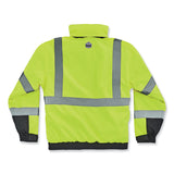 ergodyne® GloWear 8381 Class 3 Hi-Vis 4-in-1 Quilted Bomber Jacket, Lime, 3X-Large, Ships in 1-3 Business Days (EGO25597) Each