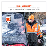 ergodyne® GloWear 8381 Class 3 Hi-Vis 4-in-1 Quilted Bomber Jacket, Lime, 5X-Large, Ships in 1-3 Business Days (EGO25599) Each