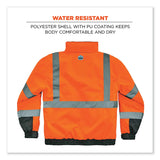 ergodyne® GloWear 8377 Class 3 Hi-Vis Quilted Bomber Jacket, Orange, Large, Ships in 1-3 Business Days (EGO25614) Each