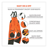 ergodyne® GloWear 8928 Class E Hi-Vis Insulated Bibs, X-Large, Orange, Ships in 1-3 Business Days (EGO25635) Each