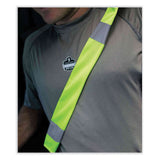 ergodyne® GloWear 8004 Hi-Vis Seat Belt Cover, 6" x 18.5", Lime, Ships in 1-3 Business Days (EGO29043) Each