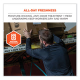 ergodyne® N-Ferno 6435 Midweight Long Sleeve Base Layer Shirt, Medium, Black, Ships in 1-3 Business Days (EGO40203) Each