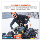 ergodyne® N-Ferno 6435 Midweight Long Sleeve Base Layer Shirt, 2X-Large, Black, Ships in 1-3 Business Days (EGO40206) Each