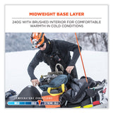 ergodyne® N-Ferno 6435 Midweight Long Sleeve Base Layer Shirt, 3X-Large, Black, Ships in 1-3 Business Days (EGO40207) Each