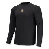 ergodyne® N-Ferno 6436 Long Sleeve Lightweight Base Layer Shirt, 2X-Large, Black, Ships in 1-3 Business Days (EGO40236) Each