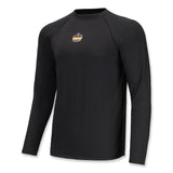 ergodyne® N-Ferno 6436 Long Sleeve Lightweight Base Layer Shirt, 3X-Large, Black, Ships in 1-3 Business Days (EGO40237) Each