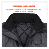 ergodyne® GloWear 8377EV Non-Certified Hi-Vis Quilted Bomber Jacket, Black, 5X-Large, Ships in 1-3 Business Days (EGO25649) Each