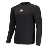 ergodyne® N-Ferno 6436 Long Sleeve Lightweight Base Layer Shirt, Large, Black, Ships in 1-3 Business Days (EGO40234) Each