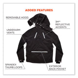 ergodyne® N-Ferno 6466 Thermal Jacket with 500D Nylon Shell, Large, Black, Ships in 1-3 Business Days (EGO41114) Each