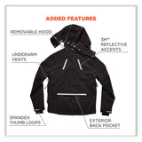 ergodyne® N-Ferno 6466 Thermal Jacket with 500D Nylon Shell, 3X-Large, Black, Ships in 1-3 Business Days (EGO41117) Each