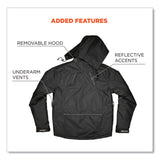 ergodyne® N-Ferno 6467 Winter Work Jacket with 300D Polyester Shell, X-Large, Black, Ships in 1-3 Business Days (EGO41125) Each