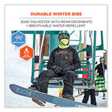 ergodyne® N-Ferno 6472 Thermal Bib with 300D Oxford Shell, Medium, Black, Ships in 1-3 Business Days (EGO41223) Each