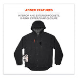 ergodyne® N-Ferno 6468 Duck Canvas Work Jacket, 4X-Large, Black, Ships in 1-3 Business Days (EGO41238) Each