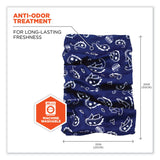 ergodyne® Chill-Its 6485 Multi-Band, Polyester, One Size Fits Most, Navy Western, Ships in 1-3 Business Days (EGO42106) Each