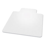 ES Robbins® EverLife Chair Mat for Flat Pile Carpet with Lip, 36 x 48, Clear, Ships in 4-6 Business Days (ESR121831) Each
