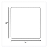 ES Robbins® EverLife Chair Mat for Medium Pile Carpet, Square, 60 x 60, Clear, Ships in 4-6 Business Days (ESR122681) Each