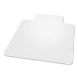 ES Robbins® EverLife Chair Mat for Extra High Pile Carpet wih Lip, 45 x 53, Clear, Ships in 4-6 Business Days (ESR124183) Each