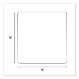 ES Robbins® EverLife Chair Mat for Extra High Pile Carpet, Square, 72 x 72, Clear, Ships in 4-6 Business Days (ESR124908) Each