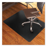 ES Robbins® Trendsetter Chair Mat for Hard Floors, 36 x 48, Black, Ships in 4-6 Business Days (ESR132013) Each