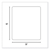 ES Robbins® Trendsetter Chair Mat for Hard Floors, 36 x 48, Black, Ships in 4-6 Business Days (ESR132013) Each