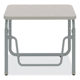 Safco® AlphaBetter 2.0 Height-Adjust Student Desk w/Pendulum Bar, 27.75 x 19.75 x 22 to 30, Pebble Gray, Ships in 1-3 Business Days (SAF1221GR) Each