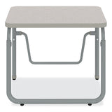 Safco® AlphaBetter 2.0 Height-Adjust Student Desk w/Pendulum Bar, 27.75 x 19.75 x 22 to 30, Pebble Gray, Ships in 1-3 Business Days (SAF1221GR) Each