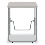 Safco® AlphaBetter 2.0 Height-Adjust Student Desk w/Pendulum Bar, 27.75 x 19.75 x 22 to 30, Pebble Gray, Ships in 1-3 Business Days (SAF1221GR) Each