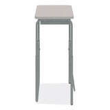 Safco® AlphaBetter 2.0 Height-Adjust Student Desk w/Pendulum Bar, 27.75 x 19.75 x 29 to 43, Pebble Gray, Ships in 1-3 Business Days (SAF1224GR) Each