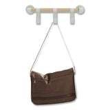 Safco® Resi Coat Wall Rack, 3 Hook, 19.75w x 4.25d x 6h, White, Ships in 1-3 Business Days (SAF4263WH) Each