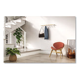 Safco® Resi Coat Wall Rack, 6 Hook, 36.25w x 4.25d x 6h, White, Ships in 1-3 Business Days (SAF4264WH) Each