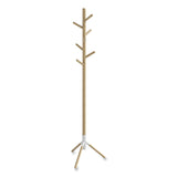 Safco® Resi Standing Coat Tree, 6 Hook, 17.25w x 17.25d x 69.5h, White, Ships in 1-3 Business Days (SAF4265WH) Each