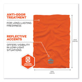 ergodyne® Chill-Its 6487 Cooling Performance Knit Multi-Band, Polyester/Spandex, One Size, Hi-Vis Orange, Ships in 1-3 Business Days (EGO42128) Each