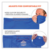 ergodyne® Chill-Its 6483 Cooling Neck Gaiter Bandana Pocket, Polyester/Spandex, Small/Medium, Blue, Ships in 1-3 Business Days (EGO42133) Each