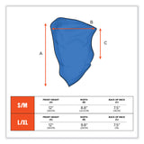 ergodyne® Chill-Its 6483 Cooling Neck Gaiter Bandana Pocket, Polyester/Spandex, Small/Medium, Blue, Ships in 1-3 Business Days (EGO42133) Each